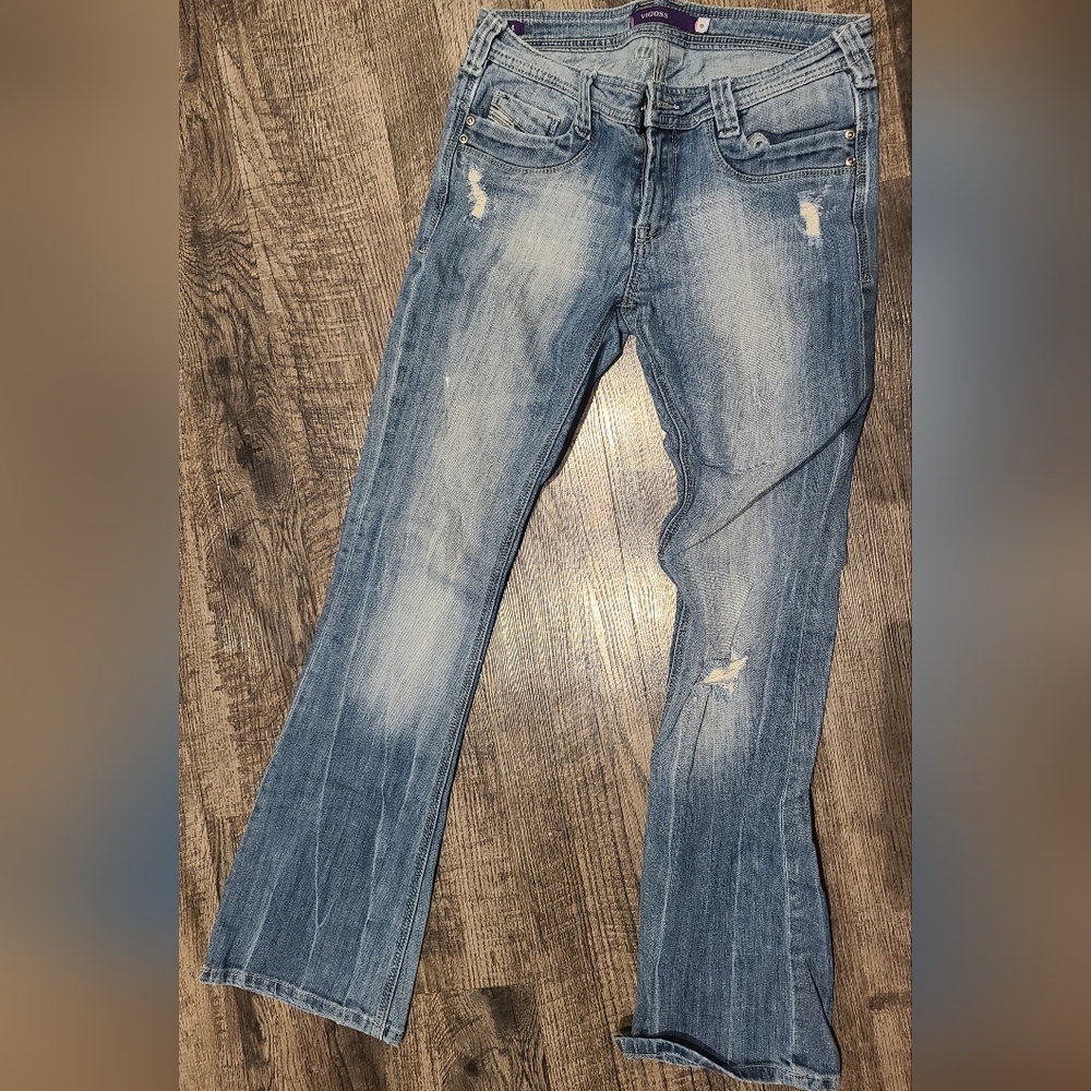 Vigoss Distressed Boot Cut Jeans